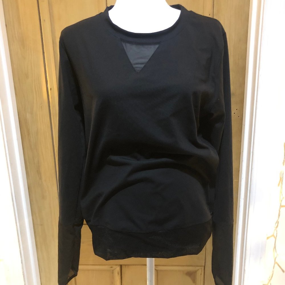 NWT Long Sleeve Mesh Top